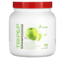 Аминокислоты Metabolic Nutrition, Tri-Pep, аминокислота с разветвленной цепью, зеленое яблоко, 400 г (14,1 унции)