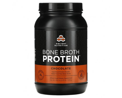 Для мышц и суставов Dr. Axe / Ancient Nutrition, Белок из костного бульона, Шоколад, 1008 г (35.6 oz) Для мышц и суставов Dr. Axe / Ancient Nutrition, Белок из костного бульона, Шоколад, 1008 г (35.6 oz)