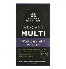 Женское здоровье Dr. Axe / Ancient Nutrition, Ancient Multi, для женщин старше 40 лет, 1 раз в день, 30 капсул