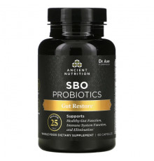 Пребиотики и пробиотики SBO Probiotics, 25 Billion CFU, 60 Capsules
