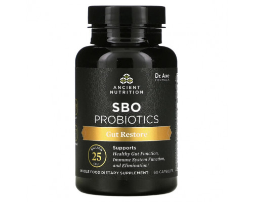 Пребиотики и пробиотики SBO Probiotics, 25 Billion CFU, 60 Capsules Пребиотики и пробиотики SBO Probiotics, 25 Billion CFU, 60 Capsules