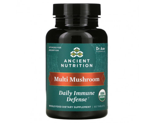 Грибы Multi Mushroom, Daily Immune Defense, 60 Tablets Грибы Multi Mushroom, Daily Immune Defense, 60 Tablets