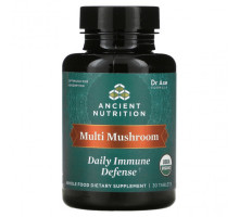 Грибы Multi Mushroom, Daily Immune Defense, 30 Tablets