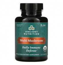 Грибы Multi Mushroom, Daily Immune Defense, 30 Tablets
