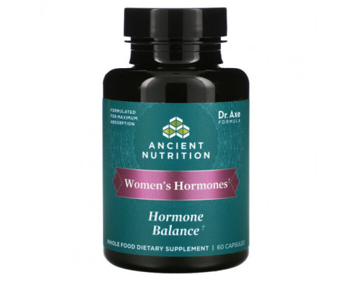 Женское здоровье Dr. Axe / Ancient Nutrition, Women's Hormones, Hormone Balance, 60 капсул Женское здоровье Dr. Axe / Ancient Nutrition, Women's Hormones, Hormone Balance, 60 капсул