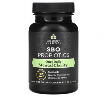 Улучшение памяти и работы мозга Dr. Axe / Ancient Nutrition, SBO Probiotics, Mental Clarity, 25 млрд КОЕ, 30 капсул