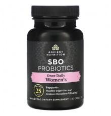 Пребиотики и пробиотики SBO Probiotics, Once Daily Women's, 25 Billion CFU, 30 Capsules