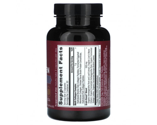 Для мышц и суставов Dr. Axe / Ancient Nutrition, Multi Collagen, Brain Boost, 90 капсул Для мышц и суставов Dr. Axe / Ancient Nutrition, Multi Collagen, Brain Boost, 90 капсул