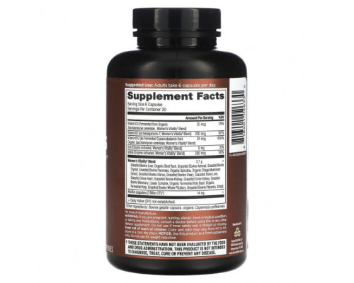 Женское здоровье Dr. Axe / Ancient Nutrition, Women's Vitality, 180 капсул Женское здоровье Dr. Axe / Ancient Nutrition, Women's Vitality, 180 капсул