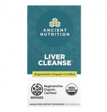 Для здоровья печени Dr. Axe / Ancient Nutrition, средство для очищения печени, 90 капсул