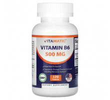 Витамины группы B Vitamatic, Витамин B6, 500 мг, 120 таблеток