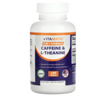 Аминокислоты Vitamatic, Кофеин и L-теанин, 120 таблеток