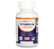 Витамины группы B Vitamatic, Витамин B6, 100 мг, 250 таблеток