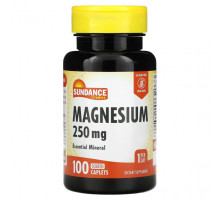 Магний Sundance Vitamins, магний, 250 мг, 100 капсул в оболочке