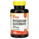 Калий Sundance Vitamins, Глюконат калия, 595 мг, 100 капсул