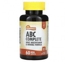 Витаминно-минеральные комплексы Sundance Vitamins, ABC Complete, мультивитаминная и минеральная формула для взрослых, 60 капсул в оболочке