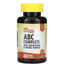 Витаминно-минеральные комплексы Sundance Vitamins, ABC Complete, мультивитаминная и минеральная формула для взрослых, 60 капсул в оболочке