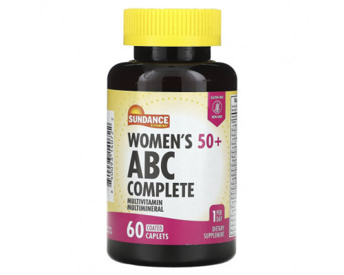 Женское здоровье Sundance Vitamins, Комплекс мультивитаминов и мультиминералов для женщин старше 50 лет, 60 капсул в оболочке Женское здоровье Sundance Vitamins, Комплекс мультивитаминов и мультиминералов для женщин старше 50 лет, 60 капсул в оболочке