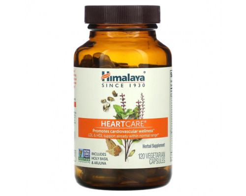 Растительные экстракты и настойки Himalaya, HeartCare, 120 вегетарианских капсул Растительные экстракты и настойки Himalaya, HeartCare, 120 вегетарианских капсул