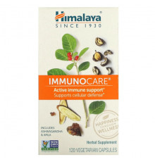 БАДы для укрепления иммунитета Himalaya, ImmunoCare, 120 вегетарианских капсул