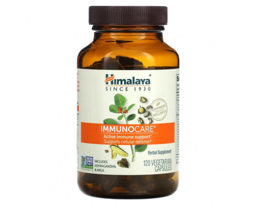 БАДы для укрепления иммунитета Himalaya, ImmunoCare, 120 вегетарианских капсул БАДы для укрепления иммунитета Himalaya, ImmunoCare, 120 вегетарианских капсул
