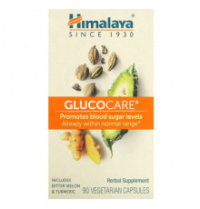 Для сердца и сосудов Himalaya, Glucocare, 90 вегетарианских капсул