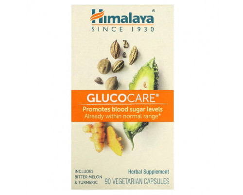 Для сердца и сосудов Himalaya, Glucocare, 90 вегетарианских капсул Для сердца и сосудов Himalaya, Glucocare, 90 вегетарианских капсул