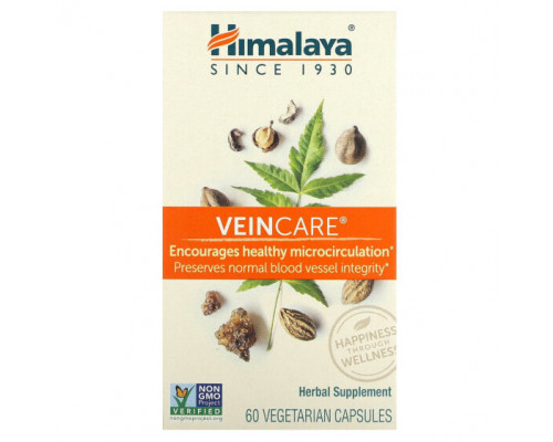 Женское здоровье Himalaya, VeinCare, 60 вегетарианских капсул Женское здоровье Himalaya, VeinCare, 60 вегетарианских капсул