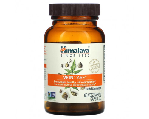 Женское здоровье Himalaya, VeinCare, 60 вегетарианских капсул Женское здоровье Himalaya, VeinCare, 60 вегетарианских капсул