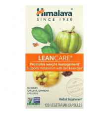 Для похудения и контроля веса Himalaya, LeanCare, 120 вегетарианских капсул