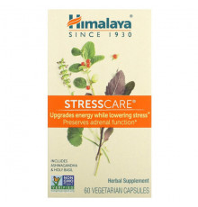 Растительные экстракты и настойки Himalaya, StressCare, 60 вегетарианских капсул