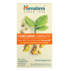 Имбирь и куркума Himalaya, Curcumin Complete, 30 вегетарианских капсул