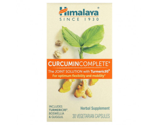 Имбирь и куркума Himalaya, Curcumin Complete, 30 вегетарианских капсул Имбирь и куркума Himalaya, Curcumin Complete, 30 вегетарианских капсул