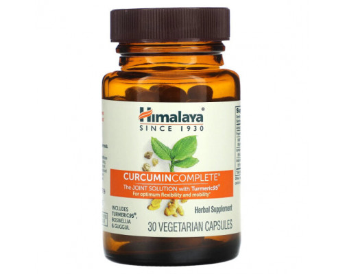 Имбирь и куркума Himalaya, Curcumin Complete, 30 вегетарианских капсул Имбирь и куркума Himalaya, Curcumin Complete, 30 вегетарианских капсул
