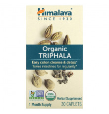 Растительные экстракты и настойки Himalaya, Органическая трифала, 30 капсул