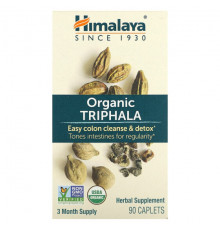 Растительные экстракты и настойки Himalaya, Органическая трифала, 90 капсул
