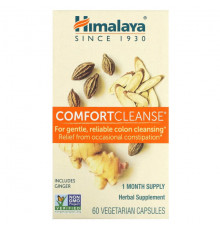 Растительные экстракты и настойки Himalaya, Comfort Cleanse, средство для очищения кишечника, 60 вегетарианских капсул