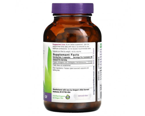 БАДы для укрепления иммунитета Organic Astragalus, 180 Organic Vegan Capsules БАДы для укрепления иммунитета Organic Astragalus, 180 Organic Vegan Capsules