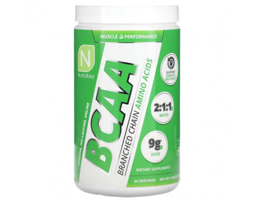 Аминокислоты Nutrakey, BCAA, 400 г (0,88 фунта) Аминокислоты Nutrakey, BCAA, 400 г (0,88 фунта)