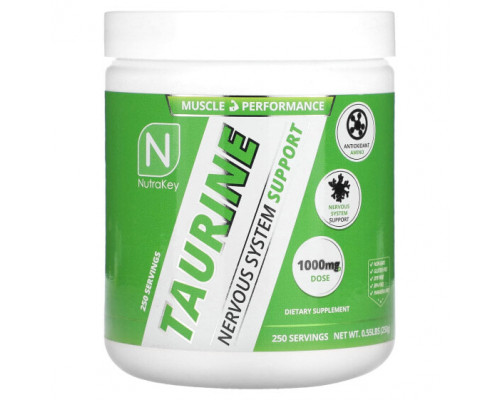 Аминокислоты Nutrakey, таурин, 250 г (0,55 фунта) Аминокислоты Nutrakey, таурин, 250 г (0,55 фунта)