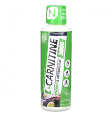 L-карнитин и L-глютамин L-Carnitine 3000, Passion Berry, 16 fl oz (473 ml)