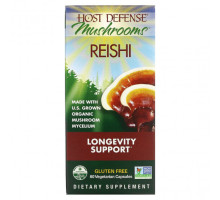 Грибы Mushrooms, Reishi, 60 Vegetarian Capsules