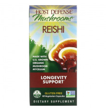 Грибы Mushrooms, Reishi, 60 Vegetarian Capsules