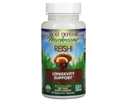 Грибы Mushrooms, Reishi, 60 Vegetarian Capsules Грибы Mushrooms, Reishi, 60 Vegetarian Capsules