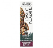 Грибы Mushrooms, Organic Turkey Tail Extract, 1 fl oz (30 ml)
