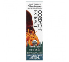 Грибы Fungi Perfecti Host Defense, Host Defense Mushroom, органический экстракт кордихи, 30 мл (1 жидк. Унция)