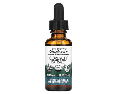 Грибы Fungi Perfecti Host Defense, Host Defense Mushroom, органический экстракт кордихи, 30 мл (1 жидк. Унция) Грибы Fungi Perfecti Host Defense, Host Defense Mushroom, органический экстракт кордихи, 30 мл (1 жидк. Унция)