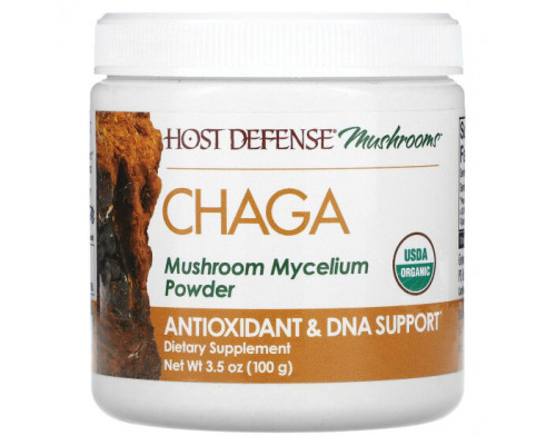 Грибы Fungi Perfecti Host Defense, Mushrooms, чага, порошок мицелия грибов, 100 г (3,5 унции) Грибы Fungi Perfecti Host Defense, Mushrooms, чага, порошок мицелия грибов, 100 г (3,5 унции)