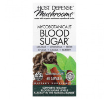 Грибы Mushrooms, MycoBotanicals, Blood Sugar, 60 Capsules