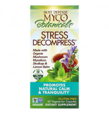 Грибы MycoBotanicals, Stress Decompress, 60 Vegetarian Capsules